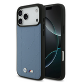 BMW, MagSafe PU Quilted Leather Case with Metal Logos, iPhone 17 Pro Max